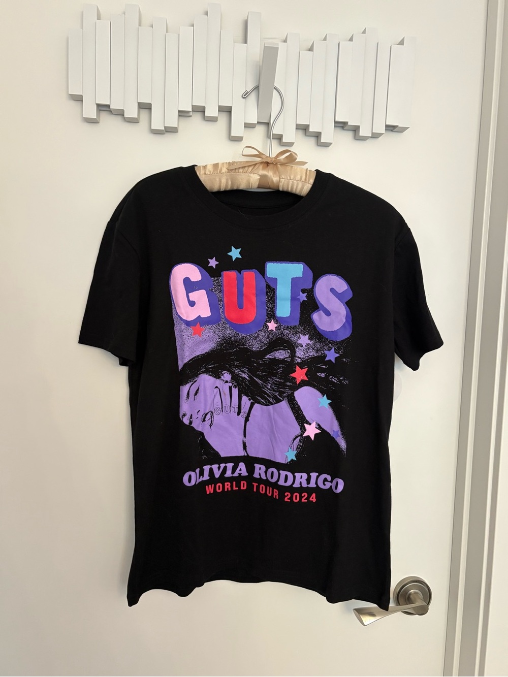 Olivia Rodrigo Guts World Tour 2024 Black Graphic Tee